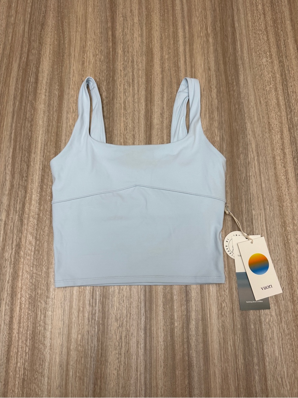 NWT Vuori All The Form Support Tank Size X-Small Women’s in Blue Mist